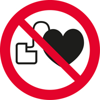 1. Pääsy kielletty henkilöiltä, joilla on sydämentahdistin